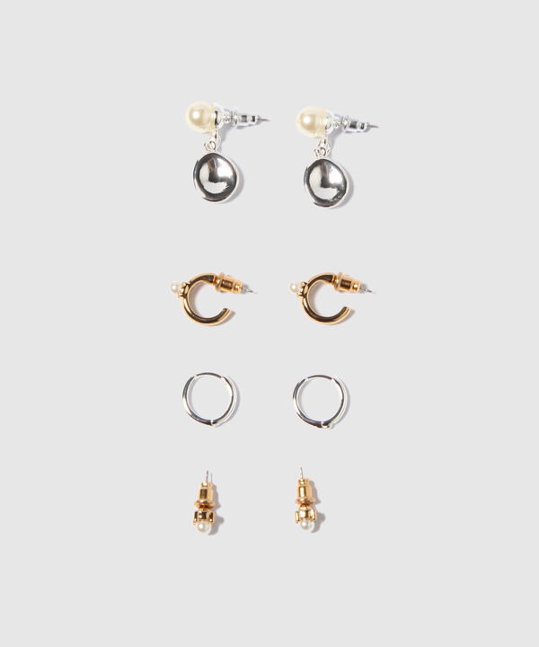 Aretes Set X 4 Pares De Aretes Ref. Kf232-0441 image number null