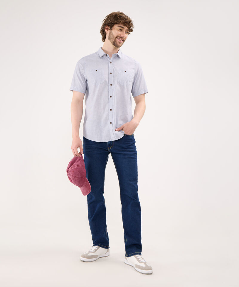 Camisa en Efecto Rústico