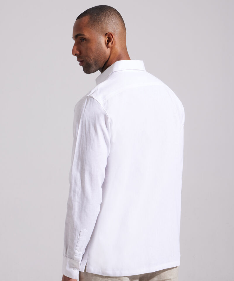 Camisa Guayabera Manga Larga Con Corte Almilla Y Alforzas En Frente