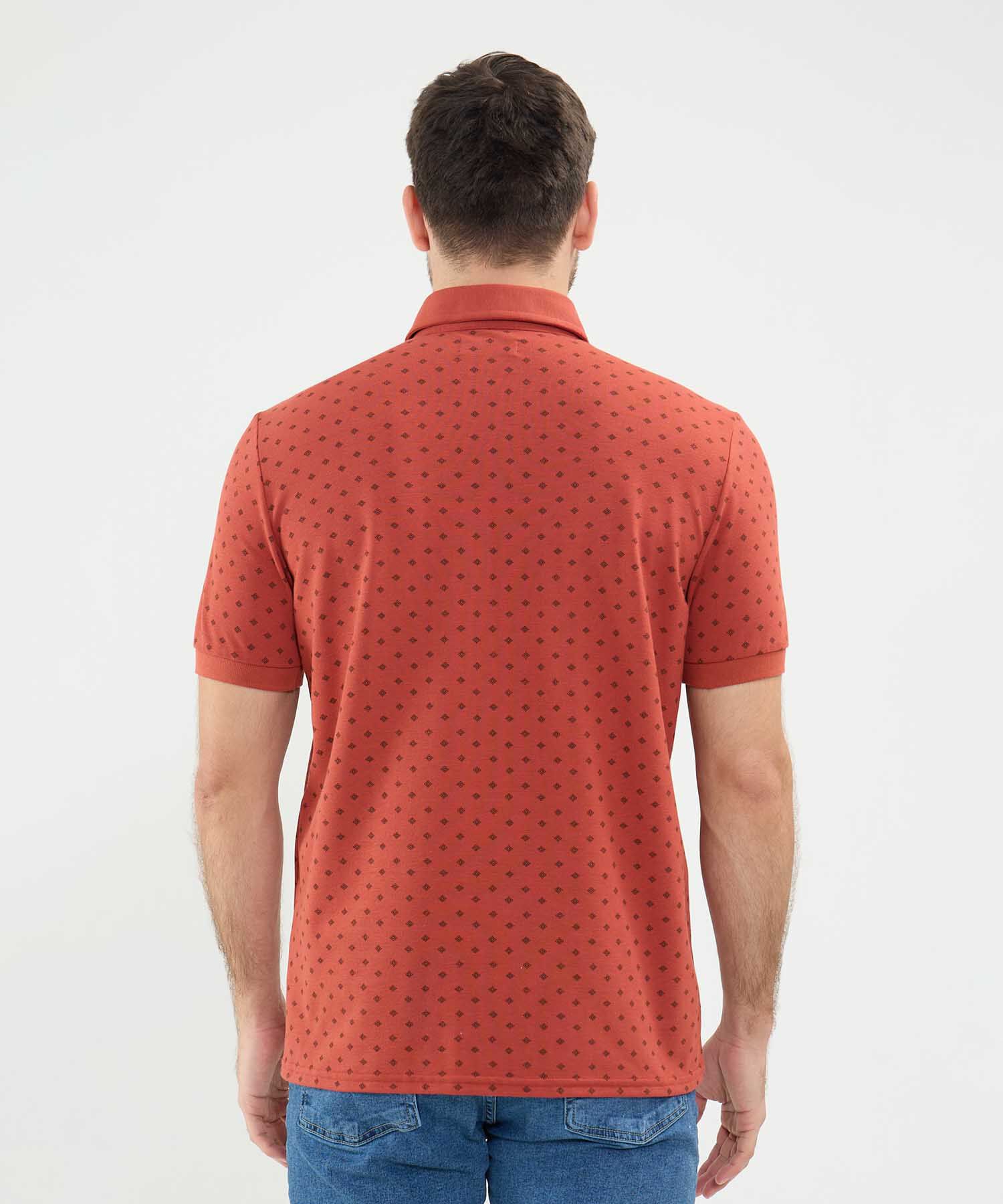Polo Estampado de Rombos