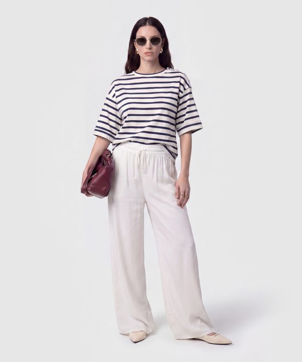Pantal&oacute;n Fluido con Cord&oacute;n Ajustable Para Mujer