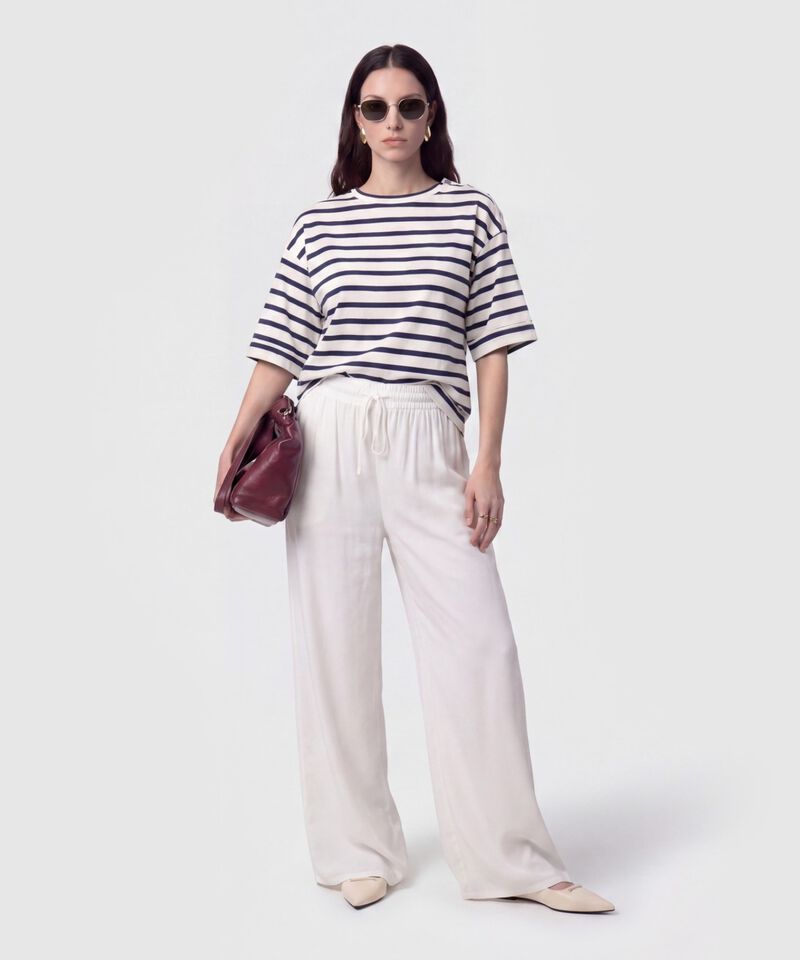 Pantal&oacute;n Fluido con Cord&oacute;n Ajustable Para Mujer