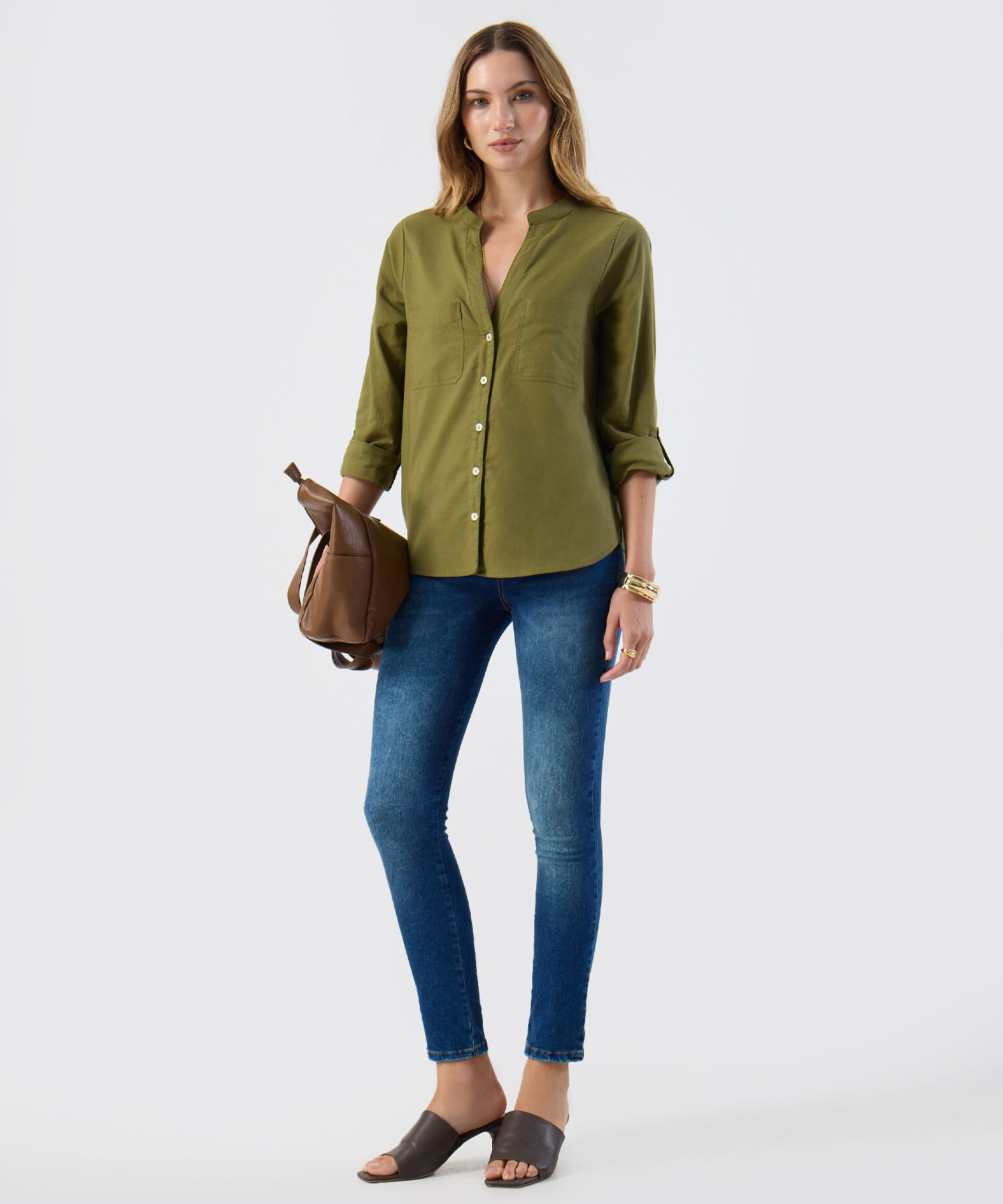 Leggings Tipo Denim de Ajuste Flexible para Mujer