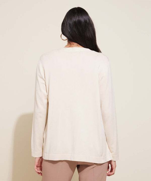 Saco Manga Larga Con Apliques