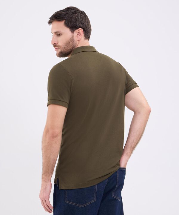 Polo Unicolor Para Hombre