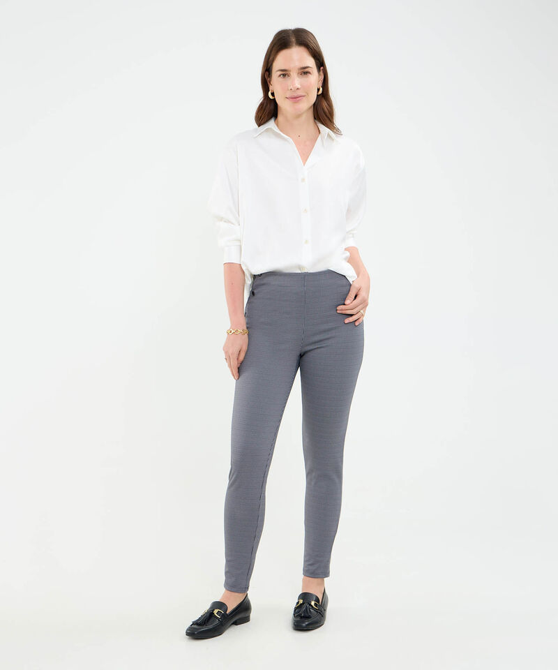 Leggins unicolor con broches en frente para mujer