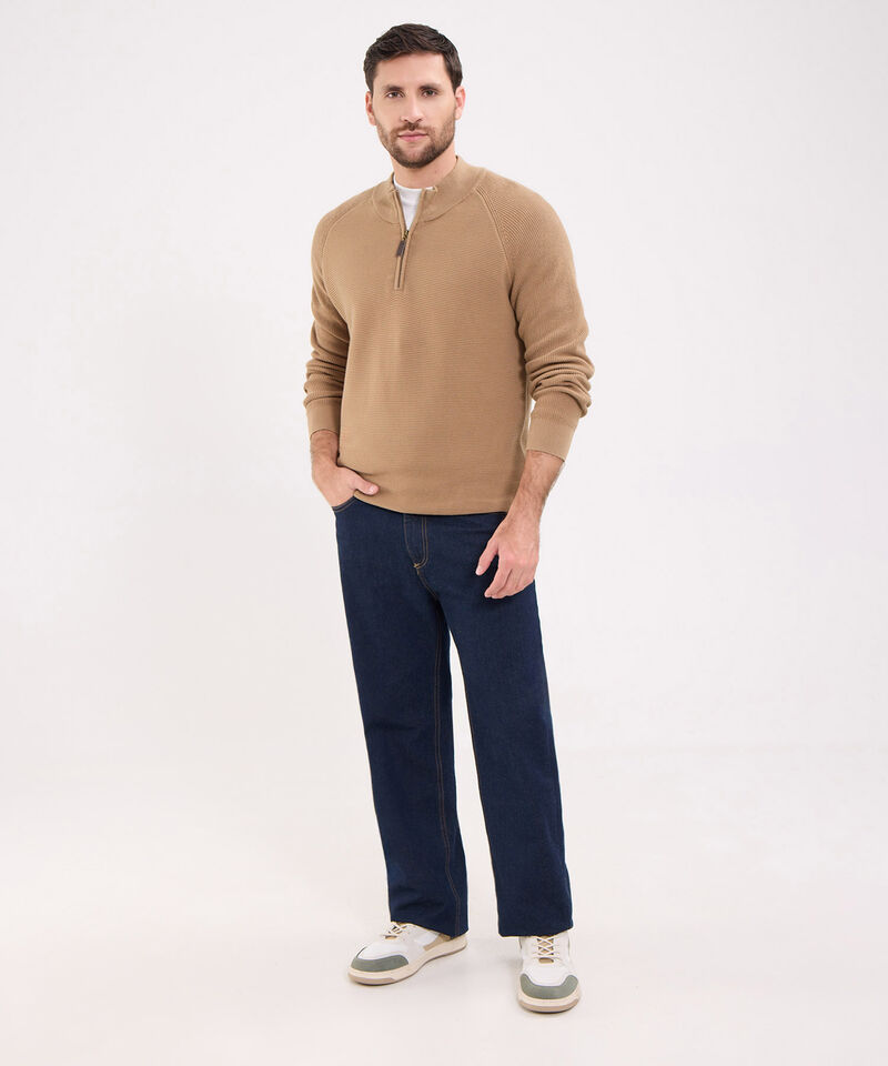 Saco Cuello Alto Con Cremallera Para Hombre