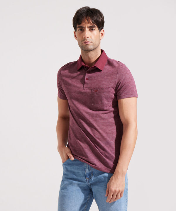 Polo Cuello Duro con Bolsillo