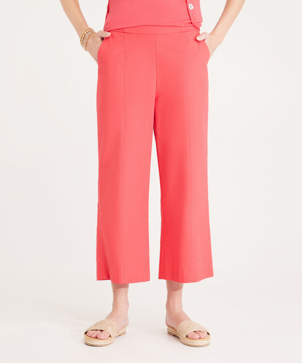 Pantalon Capri Con Charreteras Y Botones En Laterales image number null