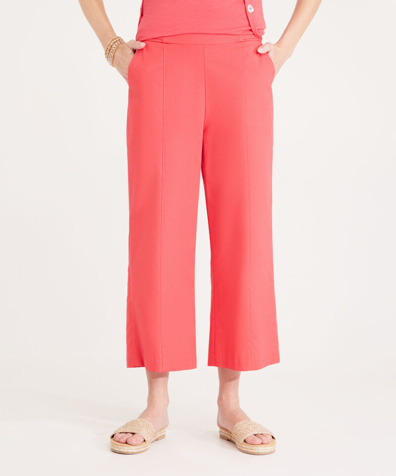 Pantalon Capri Con Charreteras Y Botones En Laterales