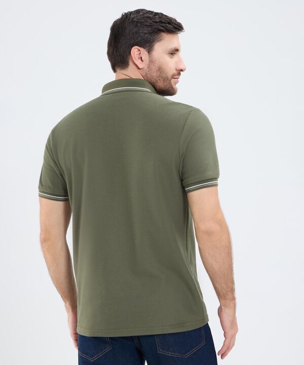 Polo Unicolor Para Hombre