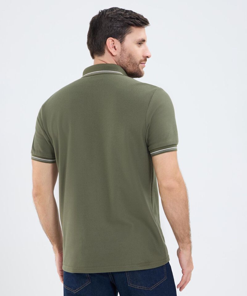 Polo Unicolor Para Hombre