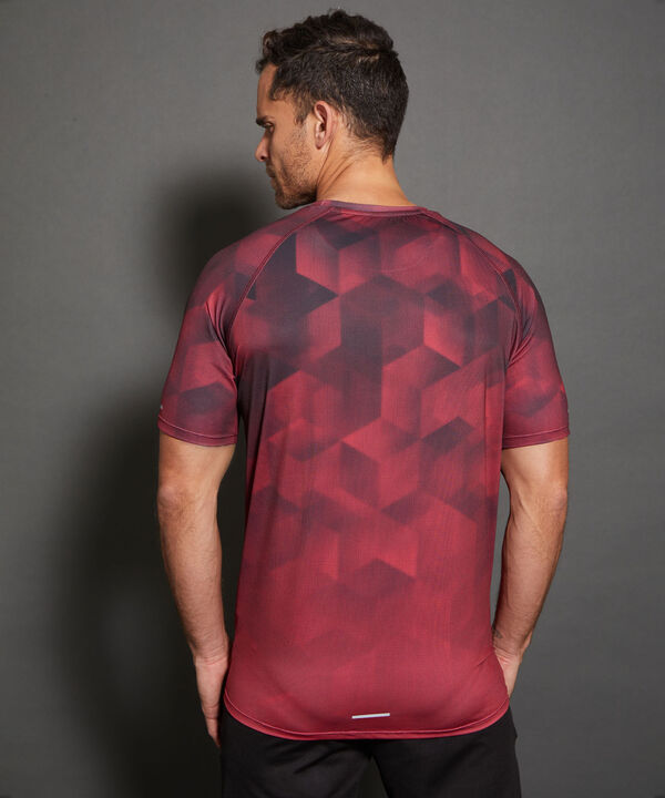 Camiseta Manga Ranglan Corta Sublimada Con Degrade, Sport L&iacute;neas Patprimo