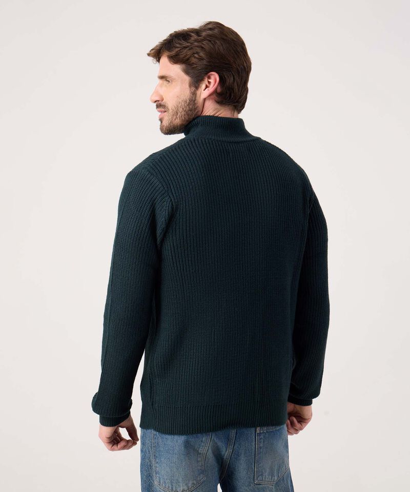Buzo Cuello Alto Con Textura 