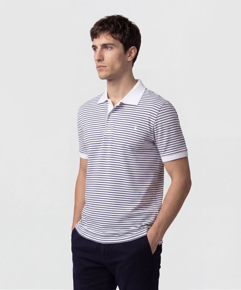 Polo Con Cuello En Contraste Hombre