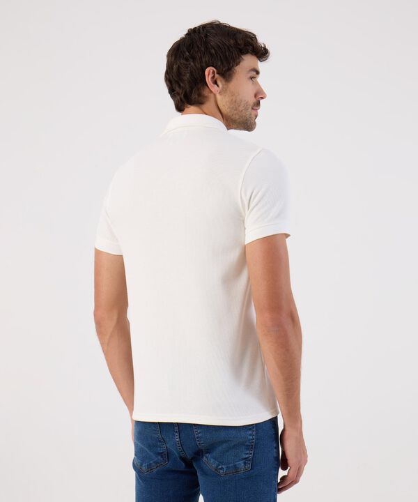 Polo En Tejido Acanalado Para Hombre