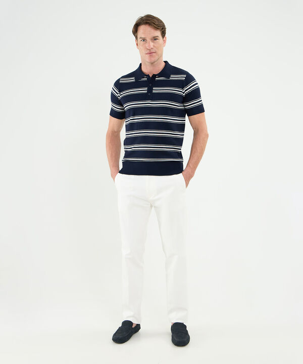 Polo Tejida Preteñida Para Hombre image number null