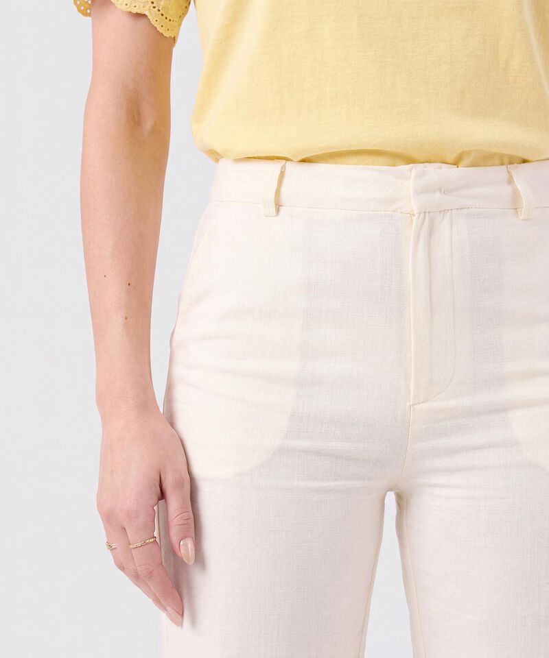 Pantal&oacute;n Chino De Tiro Alto Para Mujer