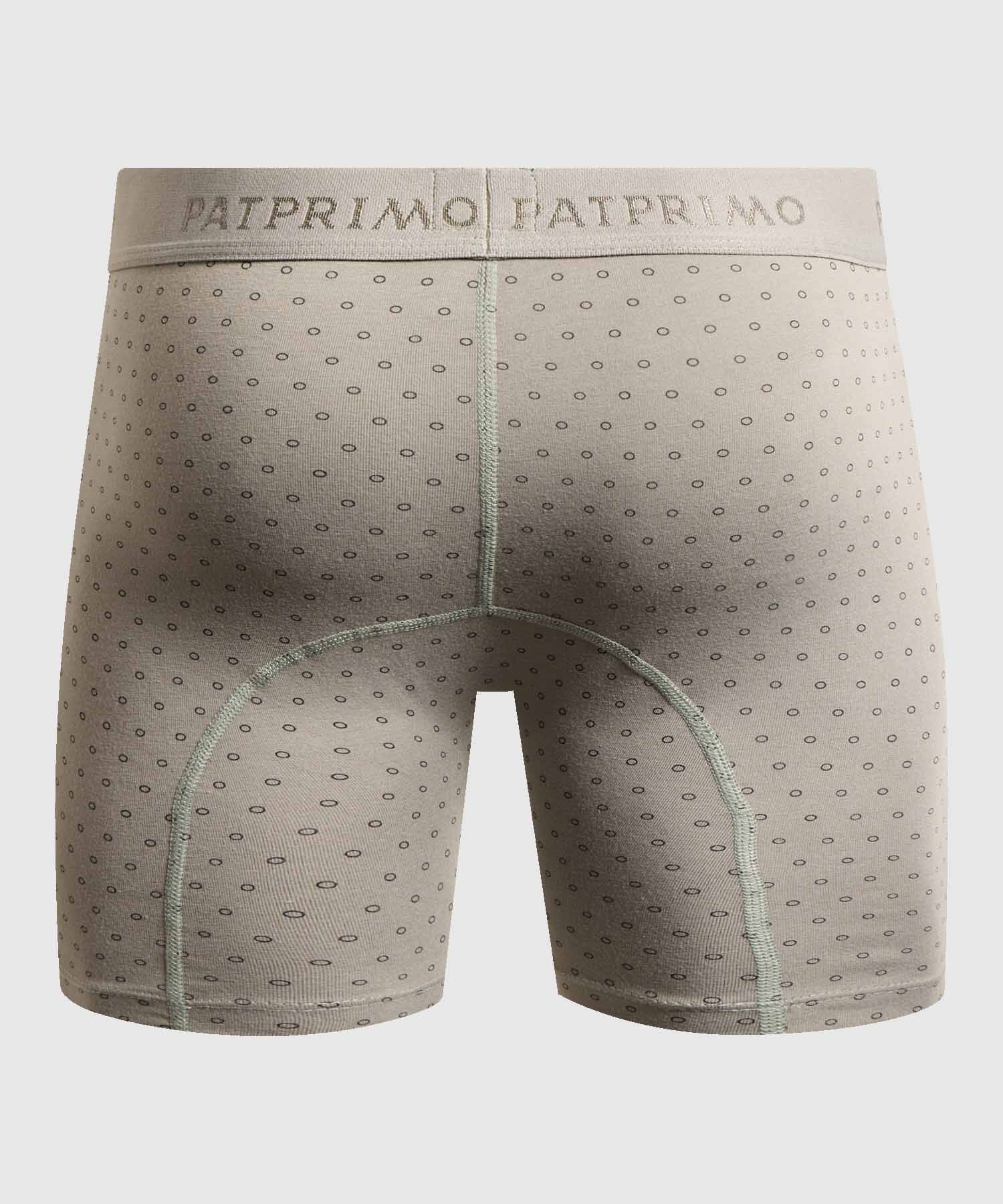 B&oacute;xer Largo Ergon&oacute;mico con Microdise&ntilde;o Geom&eacute;trico para Hombre