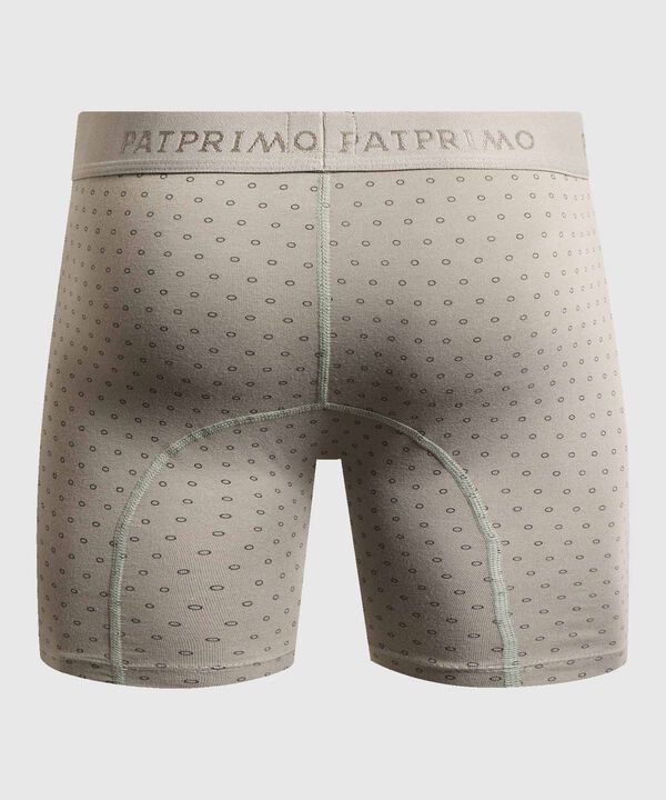 B&oacute;xer Largo Ergon&oacute;mico con Microdise&ntilde;o Geom&eacute;trico para Hombre