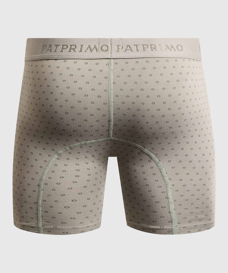 B&oacute;xer Largo Ergon&oacute;mico con Microdise&ntilde;o Geom&eacute;trico para Hombre