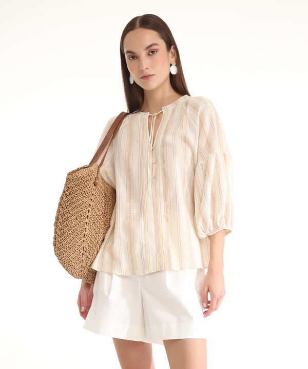 Blusa Preteñida Manga 3/4