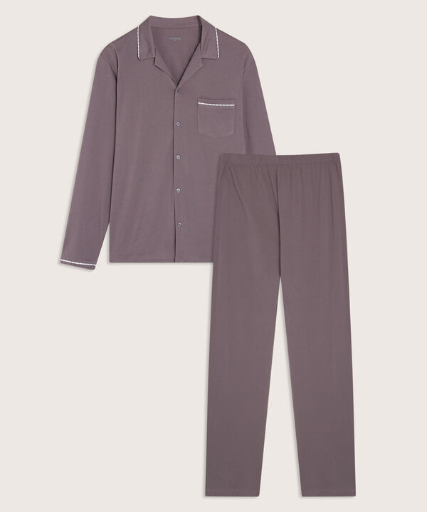 Pijama Camisa Resort Con Detalles