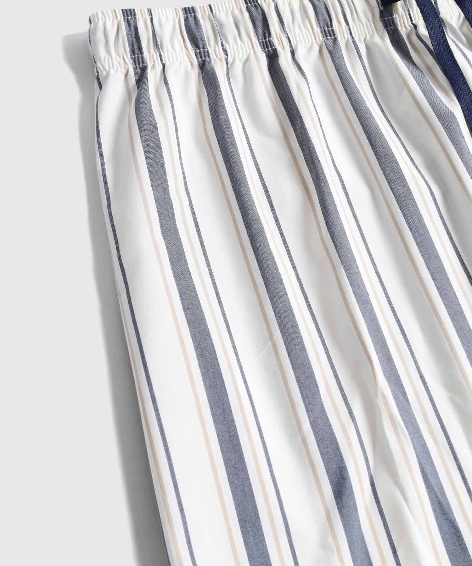 Pijama A Rayas Con Bolsillo Para Hombre