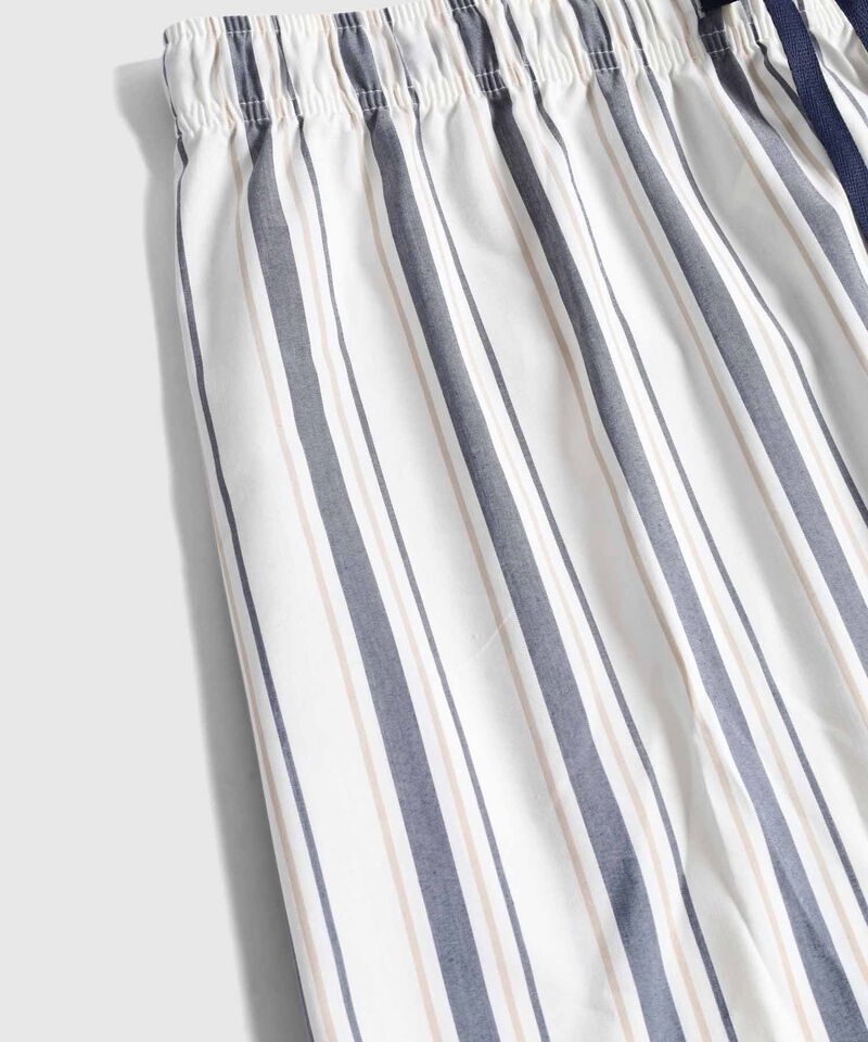 Pijama A Rayas Con Bolsillo Para Hombre