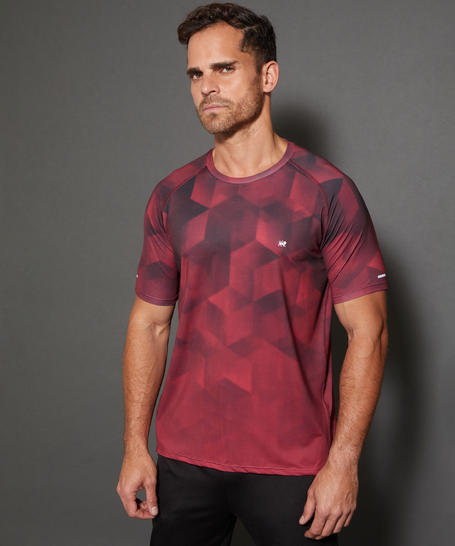 Camiseta Manga Ranglan Corta Sublimada Con Degrade, Sport L&iacute;neas Patprimo