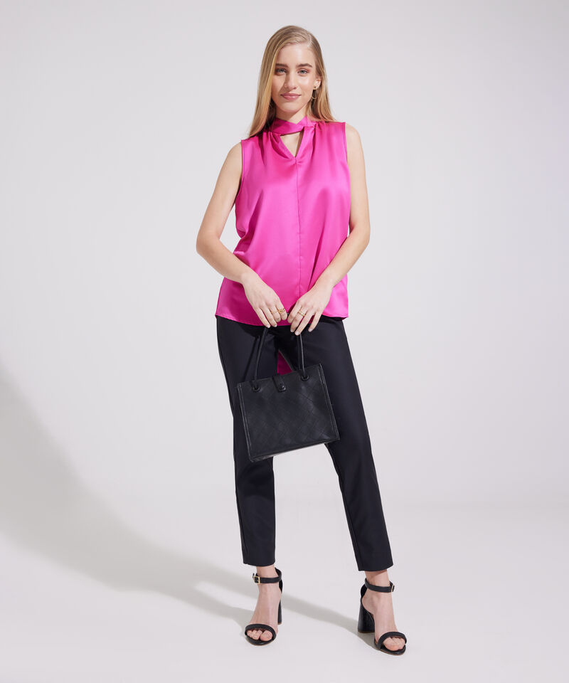 Blusa De Anudar Manga Sisa