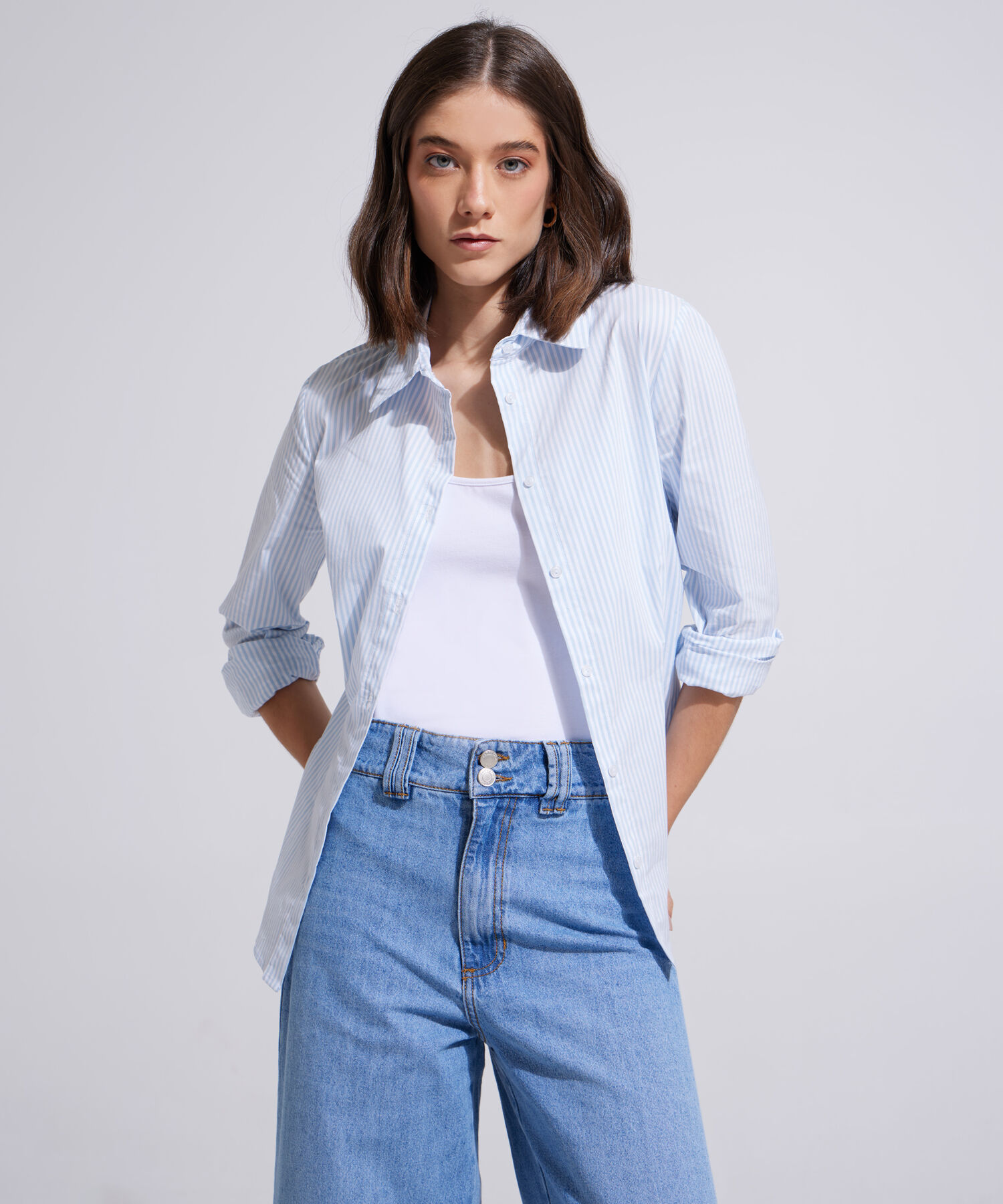 Camisa Manga Larga Prete&ntilde;ida