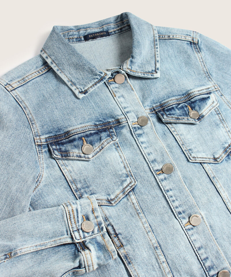 Chaqueta Clásica Rainwash Tono Azul Claro
