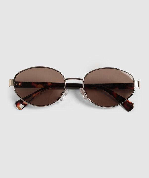 Gafas De Sol Ovaladas Met&aacute;licas Para Mujer