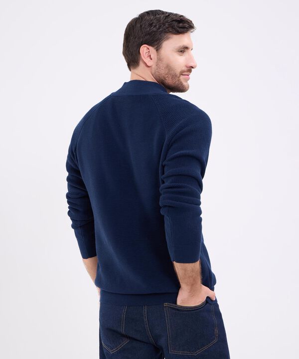 Saco Cuello Alto Con Cremallera Para Hombre