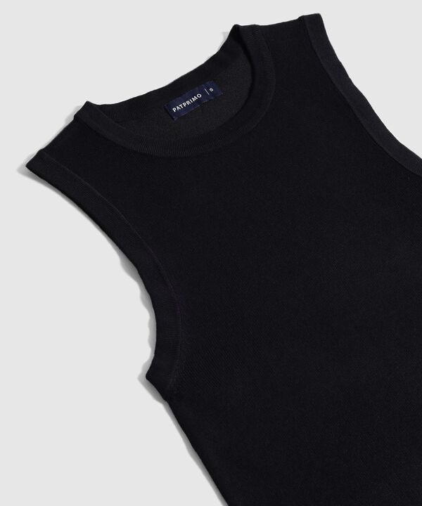 Camiseta de Punto Sin Mangas para Mujer image number null