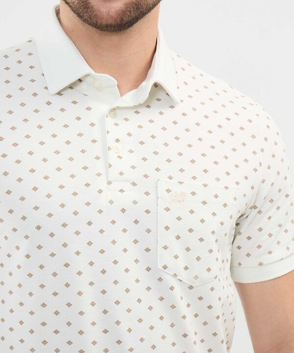 Polo Estampado de Rombos