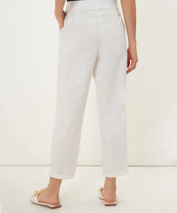 Pantalón Tipo Baggy Unicolor, Tiro Alto Con Prenses En Delantero, Serena