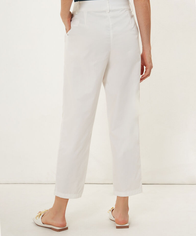 Pantalón Tipo Baggy Unicolor, Tiro Alto Con Prenses En Delantero, Serena