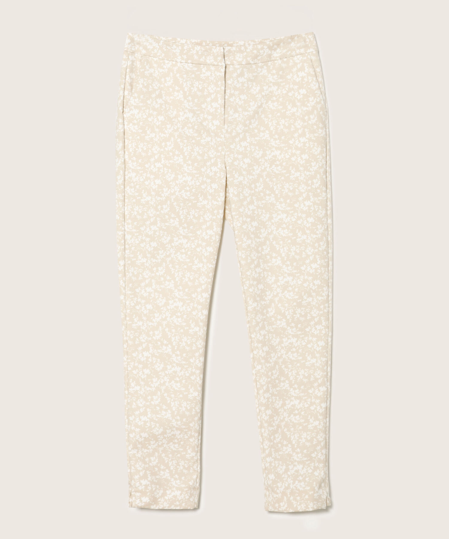 Pantalón Básico Estampado De Puntos