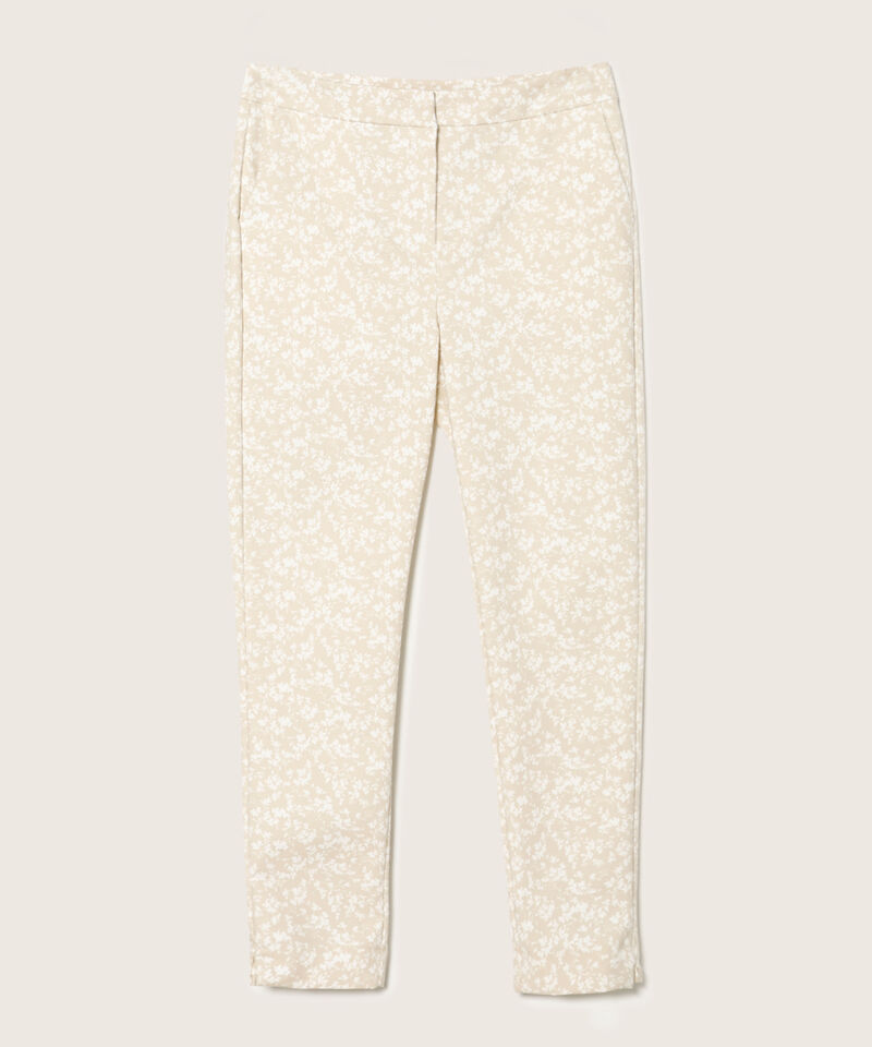 Pantalón Básico Estampado De Puntos