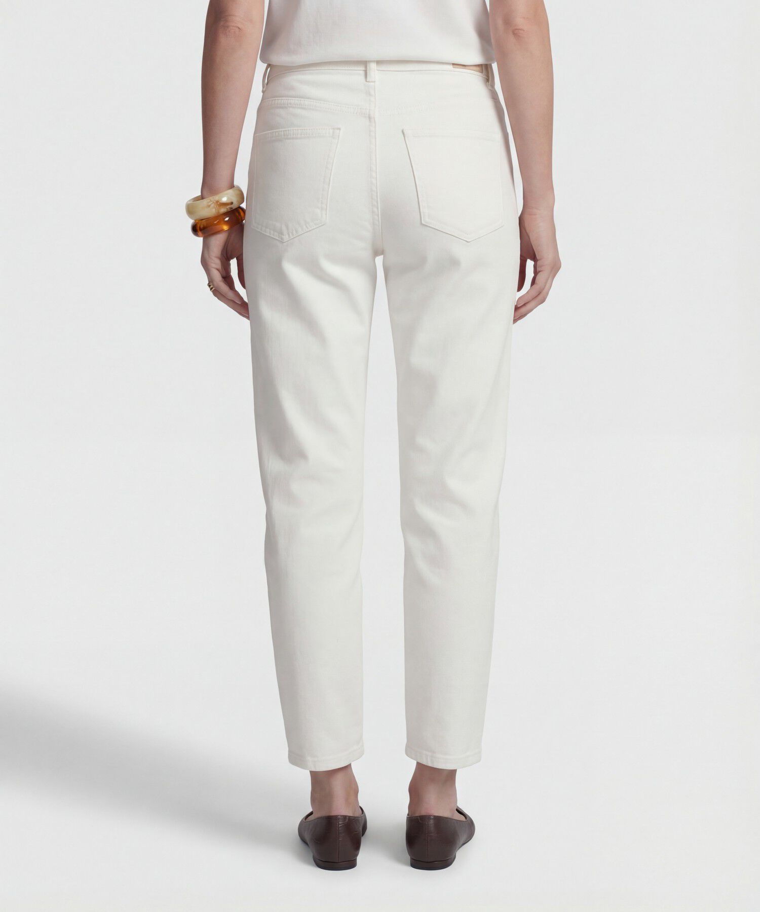 Jean Mom con Bordados Calados para Mujer