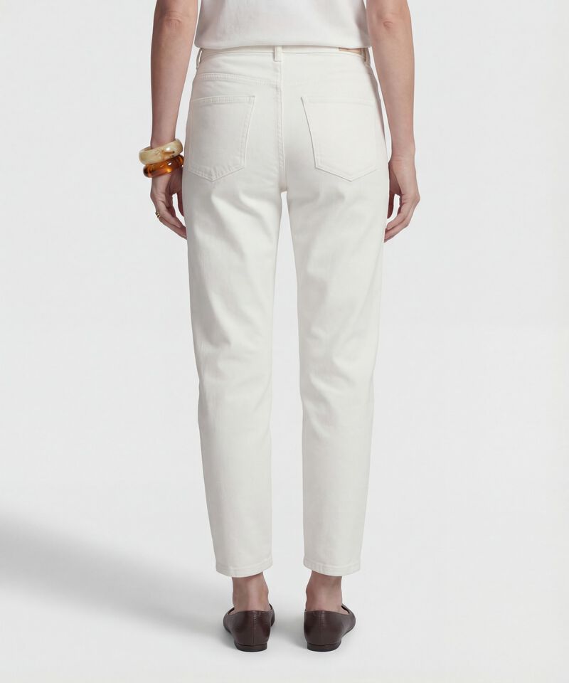 Jean Mom con Bordados Calados para Mujer