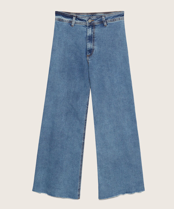 Jean Tipo Culotte Tono Claro