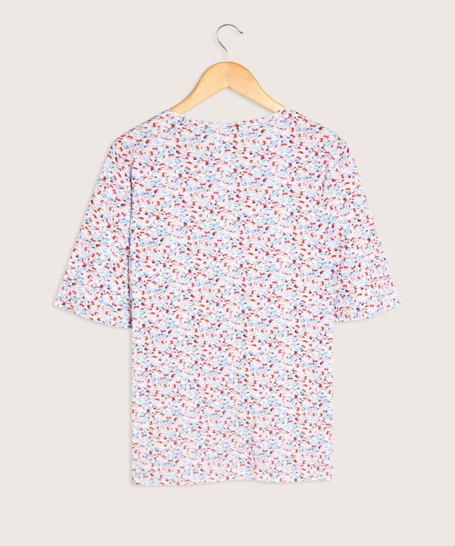 Camiseta Manga Al Codo Estampada