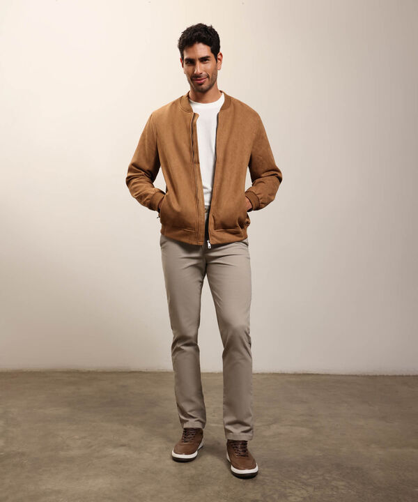 Pantal&oacute;n Cl&aacute;sico Para Hombre De Corte Recto