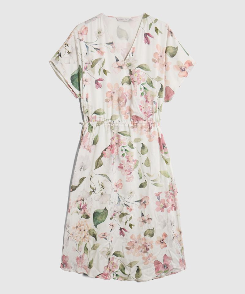 Vestido Cruzado Con Cintura El&aacute;stica Para Mujer Curvy