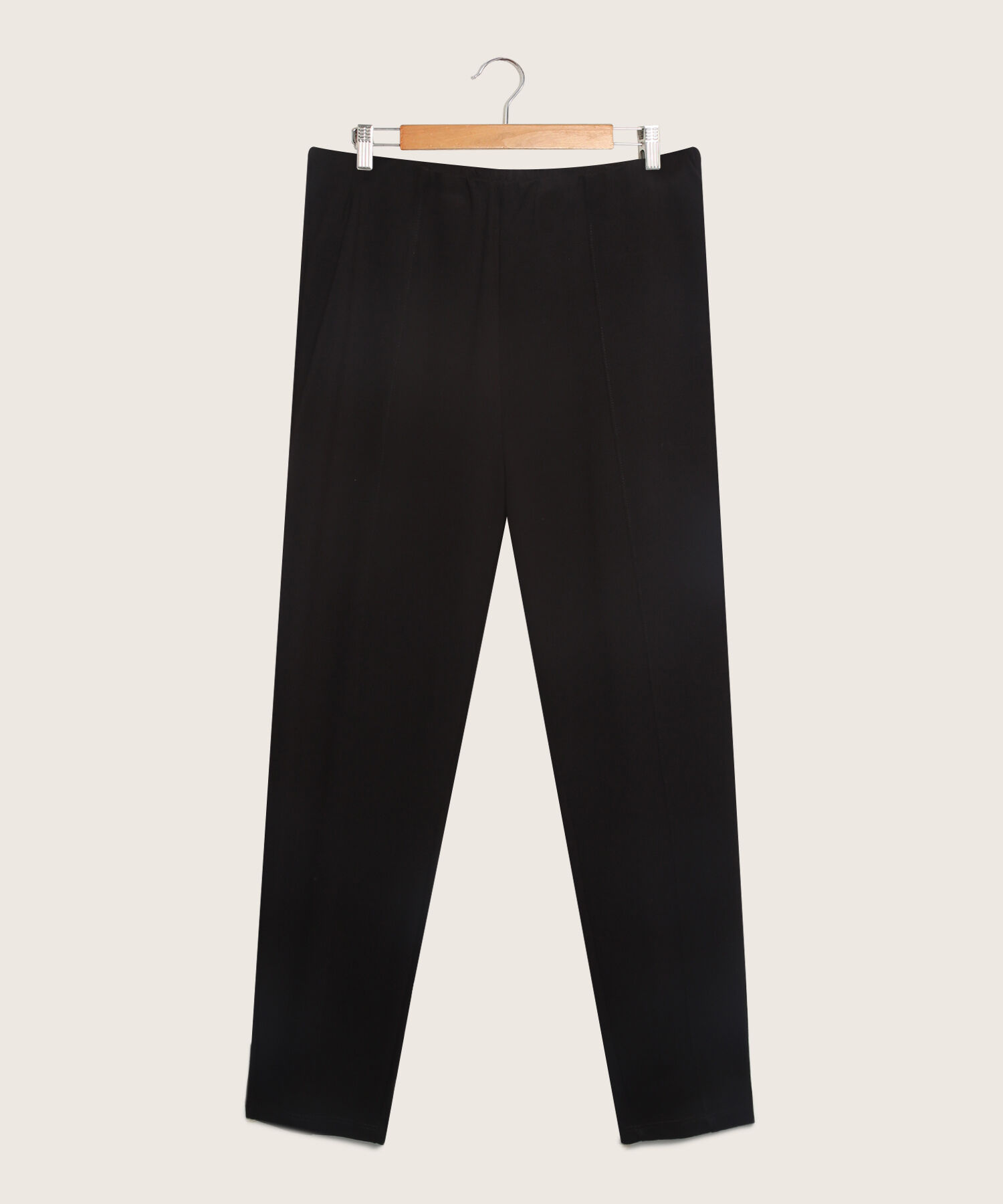 Leggings Con Vena En Delantero Unicolor