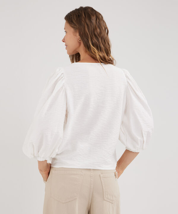 Blusa Unicolor Manga 3/4