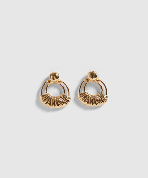 Aretes Dorados Para Mujer image number null